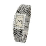 Pre-Owned Piaget 9863 D 1 18ct White Gold Diamond Bracelet Watch