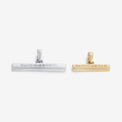 886 The Royal Mint - 886 Small T-Bar Pendant with Chain in 9ct Yellow Gold