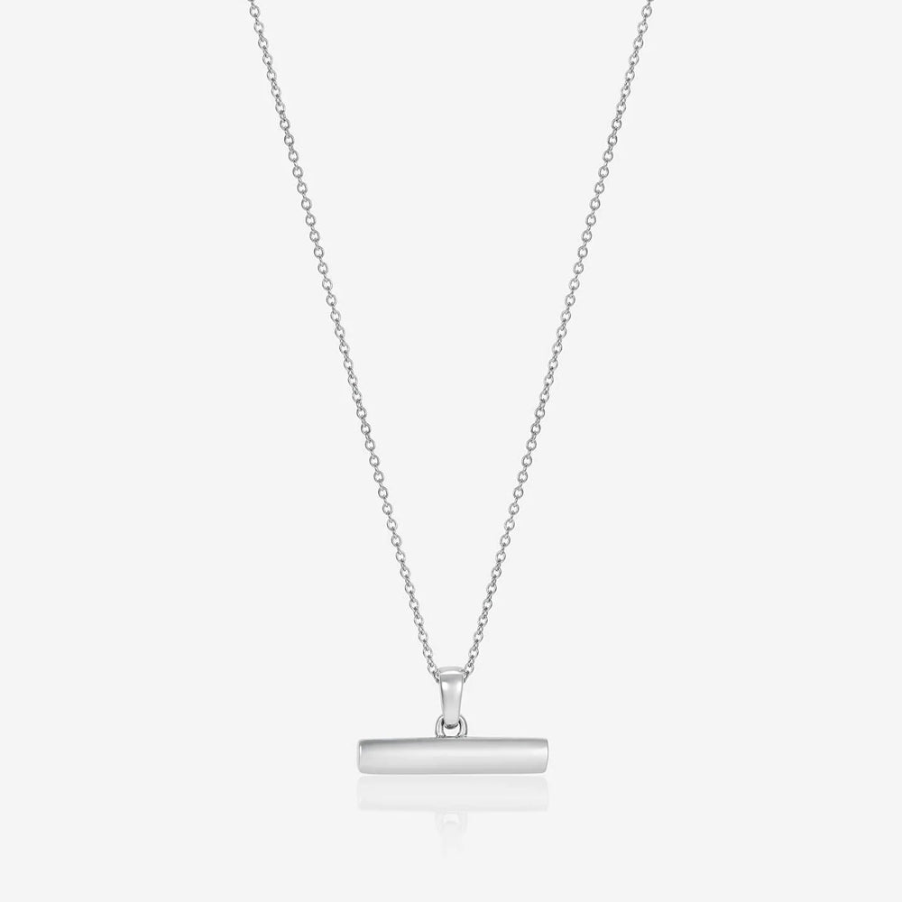 886 The Royal Mint - 886 Small T-Bar Pendant with Chain in Sterling Silver