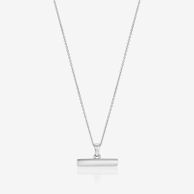 886 The Royal Mint - 886 Small T-Bar Pendant with Chain in Sterling Silver