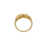 18ct Yellow Gold .52pts Round Brilliant-Cut Diamond Bubble Ring