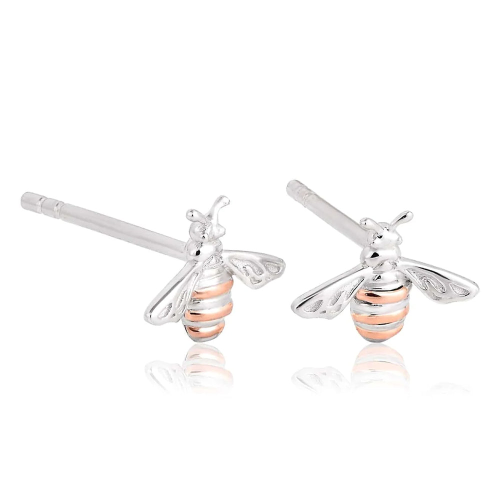 Clogau Honey Bee Silver Stud Earrings - 3SHNBE