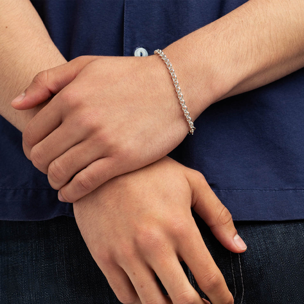 886 The Royal Mint - 886 Belcher Chain Bracelet in Sterling Silver
