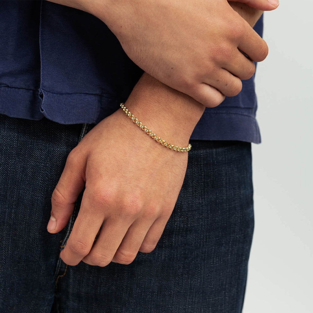 886 The Royal Mint - 886 Belcher Chain Bracelet in 9ct Yellow Gold