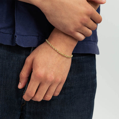 886 The Royal Mint - 886 Belcher Chain Bracelet in 9ct Yellow Gold