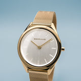 Bering 31mm Gold PVD Stainless Steel Quartz Bracelet Watch 17031-334