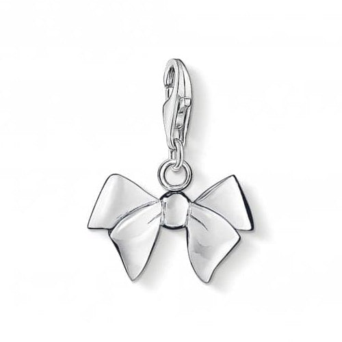 Thomas Sabo Silver Bow Charm 0619-001-12