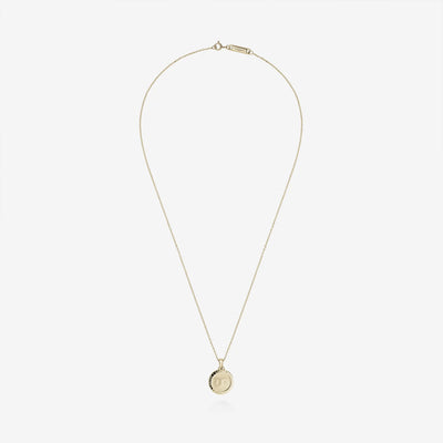 886 The Royal Mint - 886 Caustic Cancer Pendant with Chain in 9ct Yellow Gold