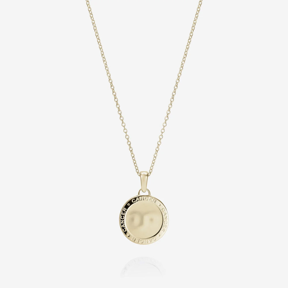 886 The Royal Mint - 886 Caustic Cancer Pendant with Chain in 9ct Yellow Gold
