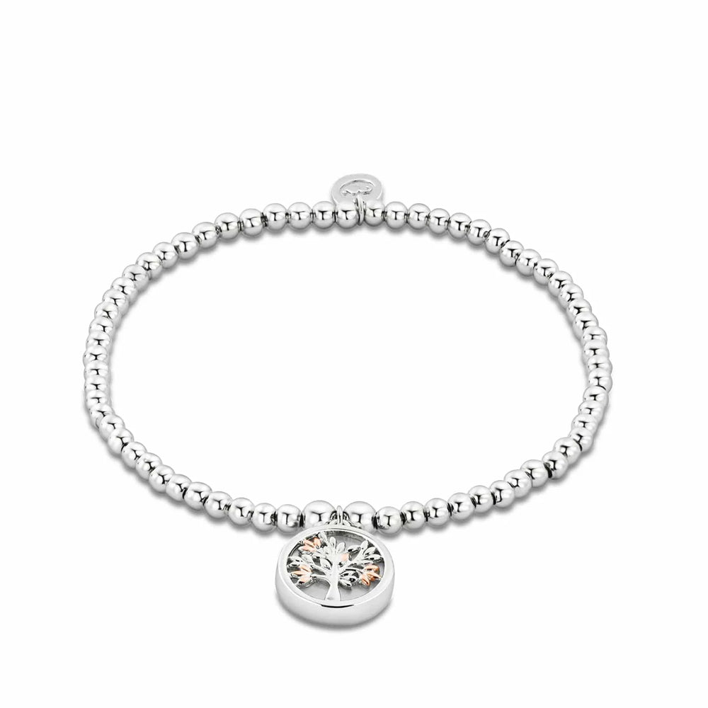 Clogau Tree of Life® Circle Silver and Mother of Pearl Affinity Bracelet 3SBB92R