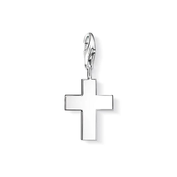 Thomas Sabo Silver Plain Cross Charm 0743-001-12