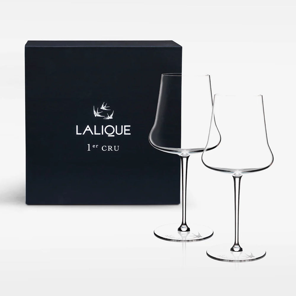 Lalique 1er Cru, Set of 2 Wine Glasses, Clear Crystal 10849800