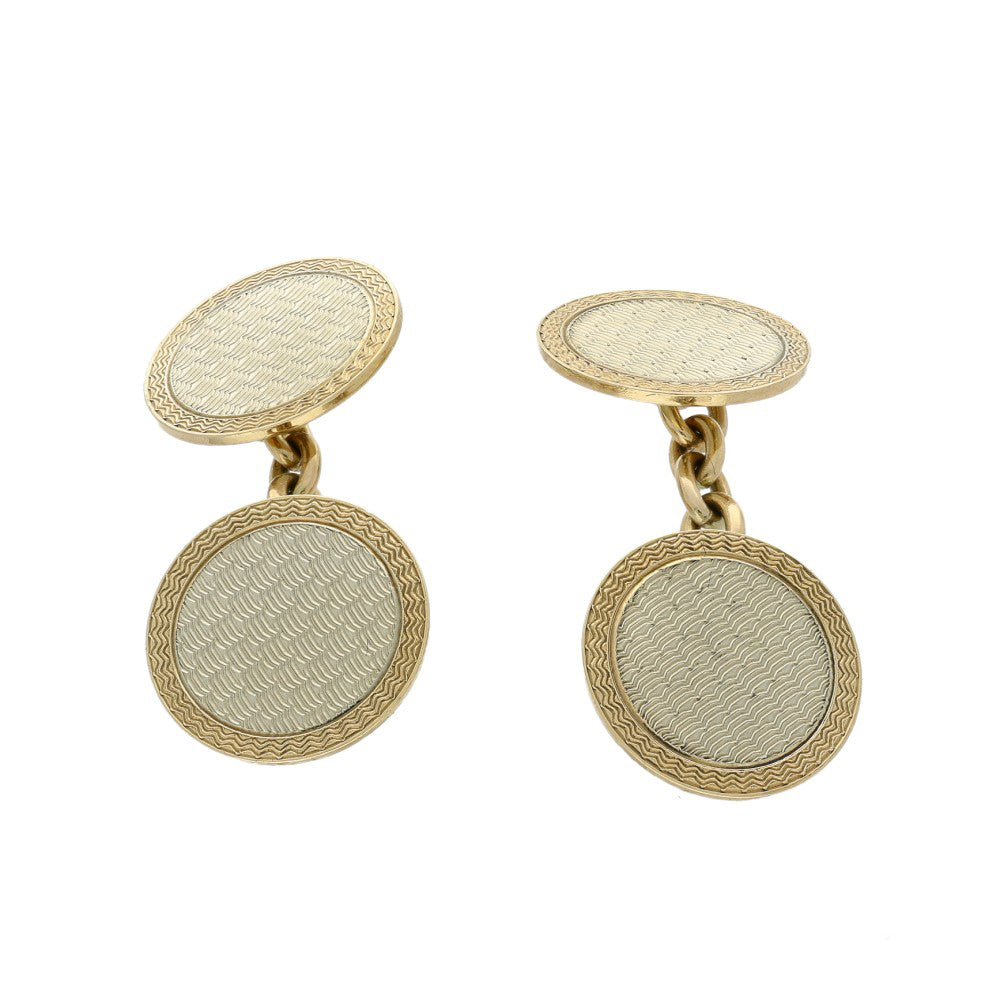 Pre-owned 1920's 9ct Yellow Gold Vintage Cufflinks