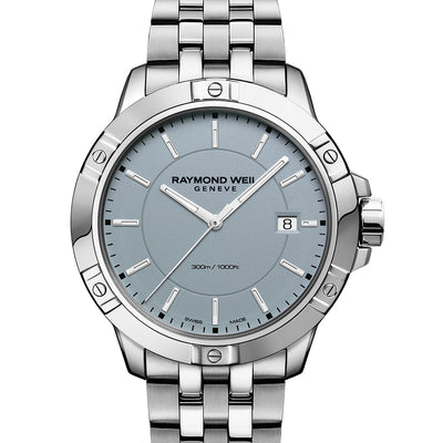 Raymond Weil Tango Cyan Blue Dial Steel Men's Quartz Watch 8160-ST-50031