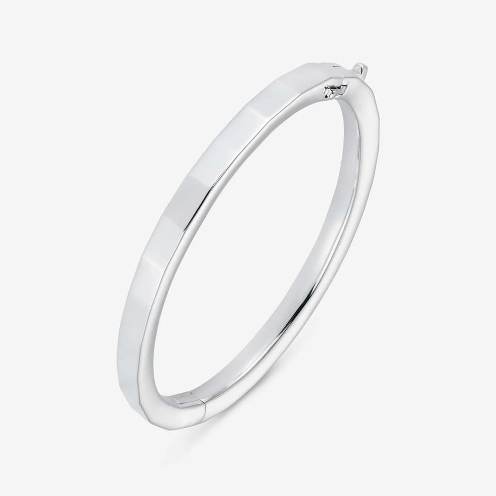 886 The Royal Mint - Decus Hinged Bangle Sterling Silver