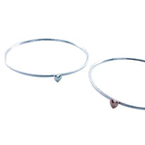 Reeves & Reeves Silver Devotion Heart Bangle LV51