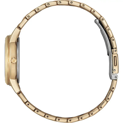 Citizen Eco Drive Ladies Silhouette Crystal Bracelet Watch - Gold Tone FE1243-83A