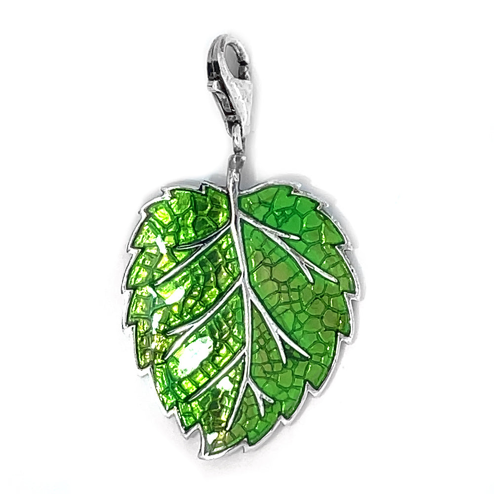 Thomas Sabo Green Enamel Leaf Pendant