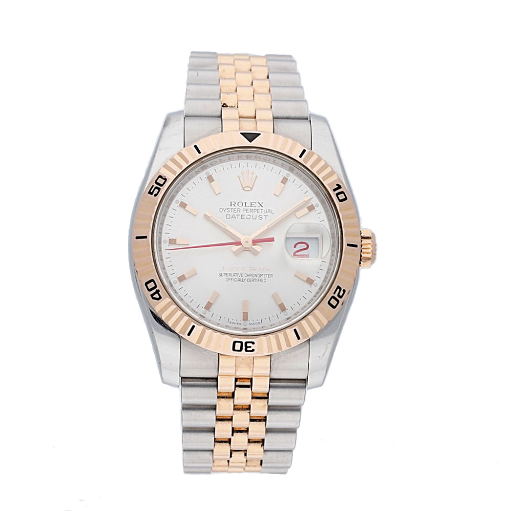 Pre-owned Rolex Date-Just Turnograph 116261 2015