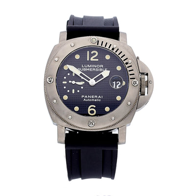 Pre-owned Panerai Luminor Submersible 44mm PAM00025 2004 Box and Papers