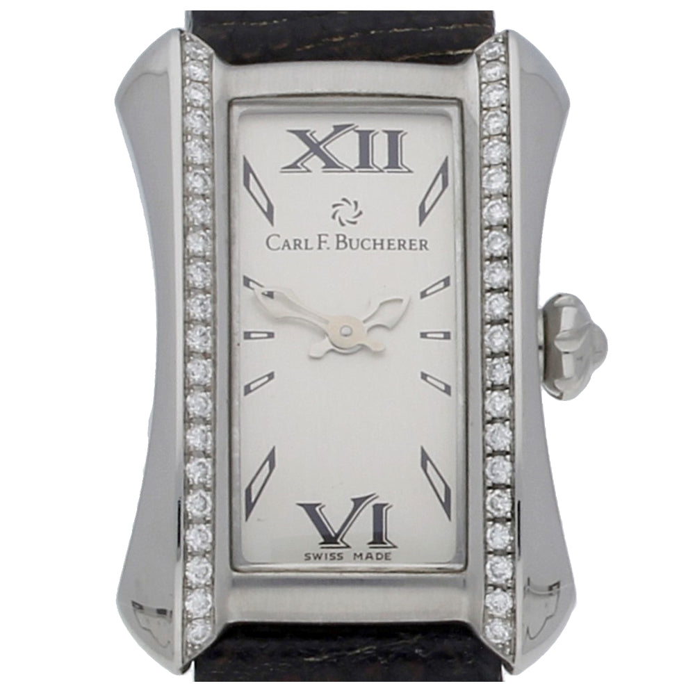Pre-owned Ladies Carl Bucherer Diamond Set Cocktail Strap Watch
