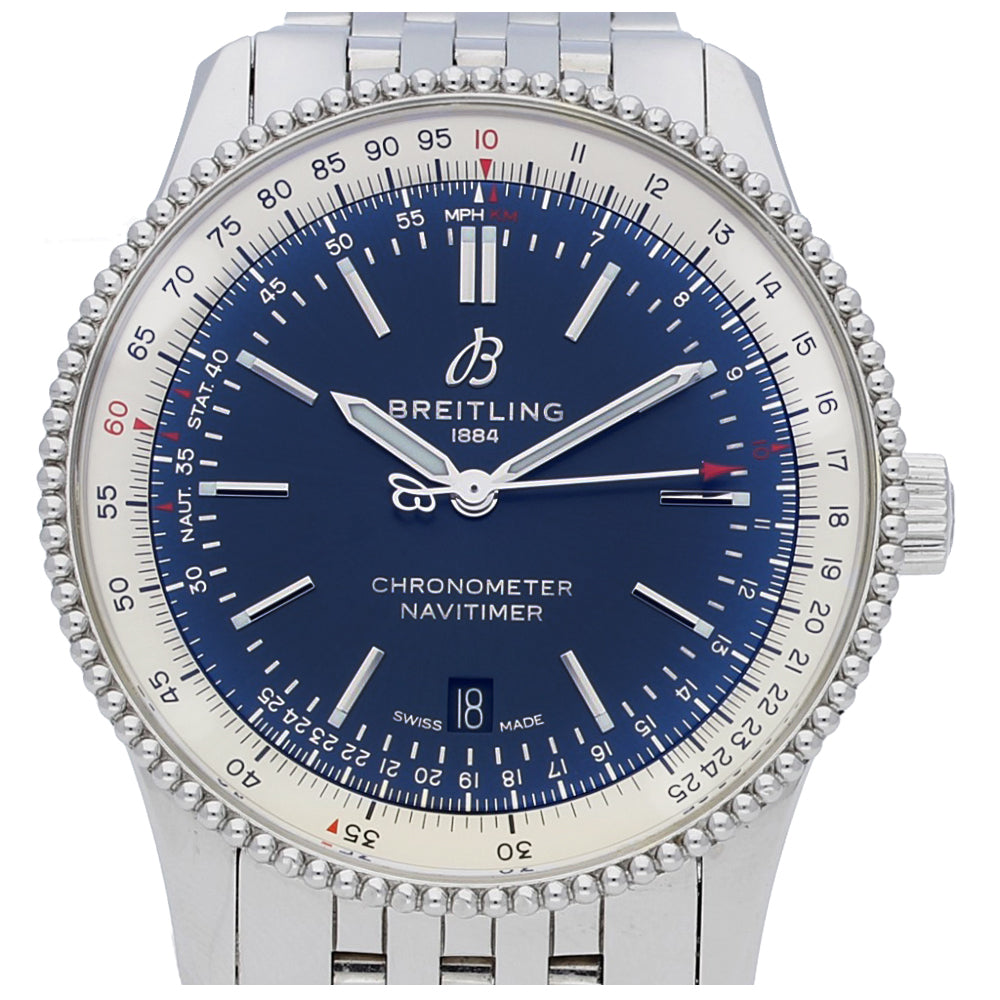 Pre-owned Breitling Navitimer 41mm Automatic 2020 A17326 Blue Dial