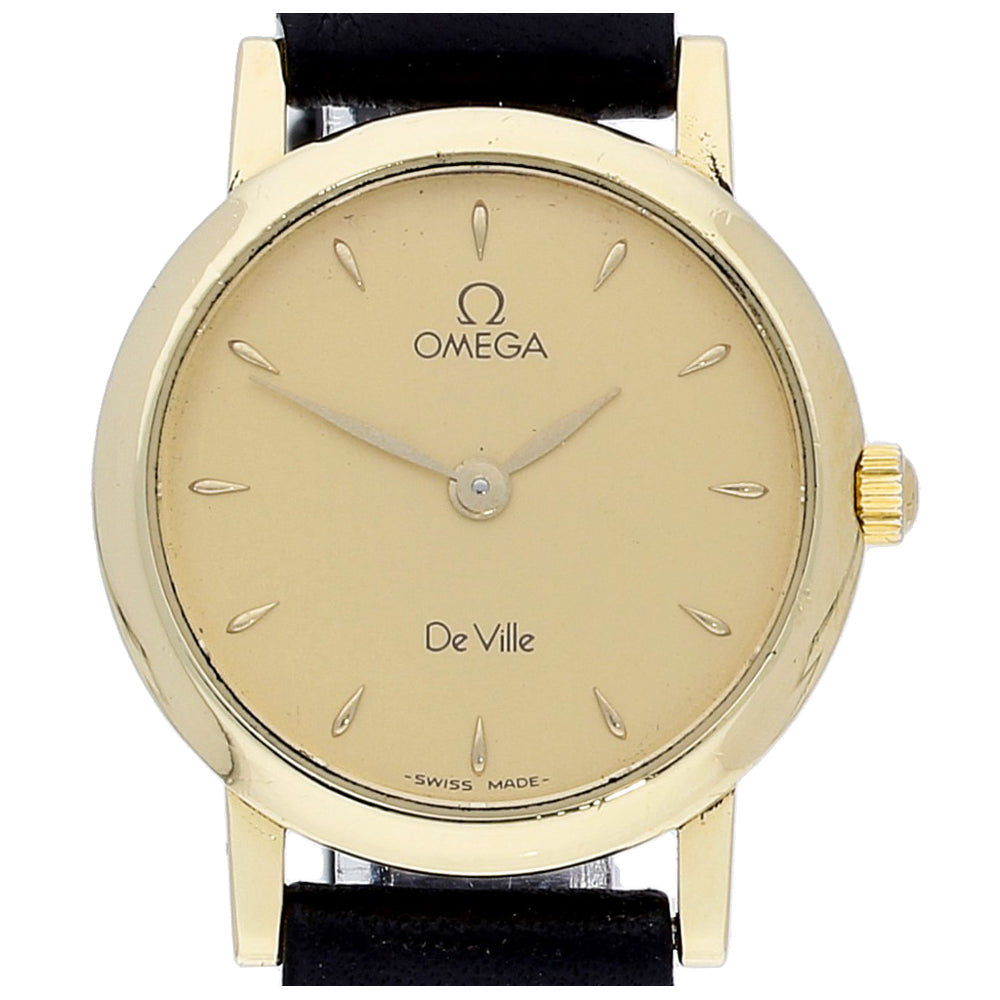 Pre-owned Omega Ladies 18ct De Ville Box and Papers 1994 ref 73601100
