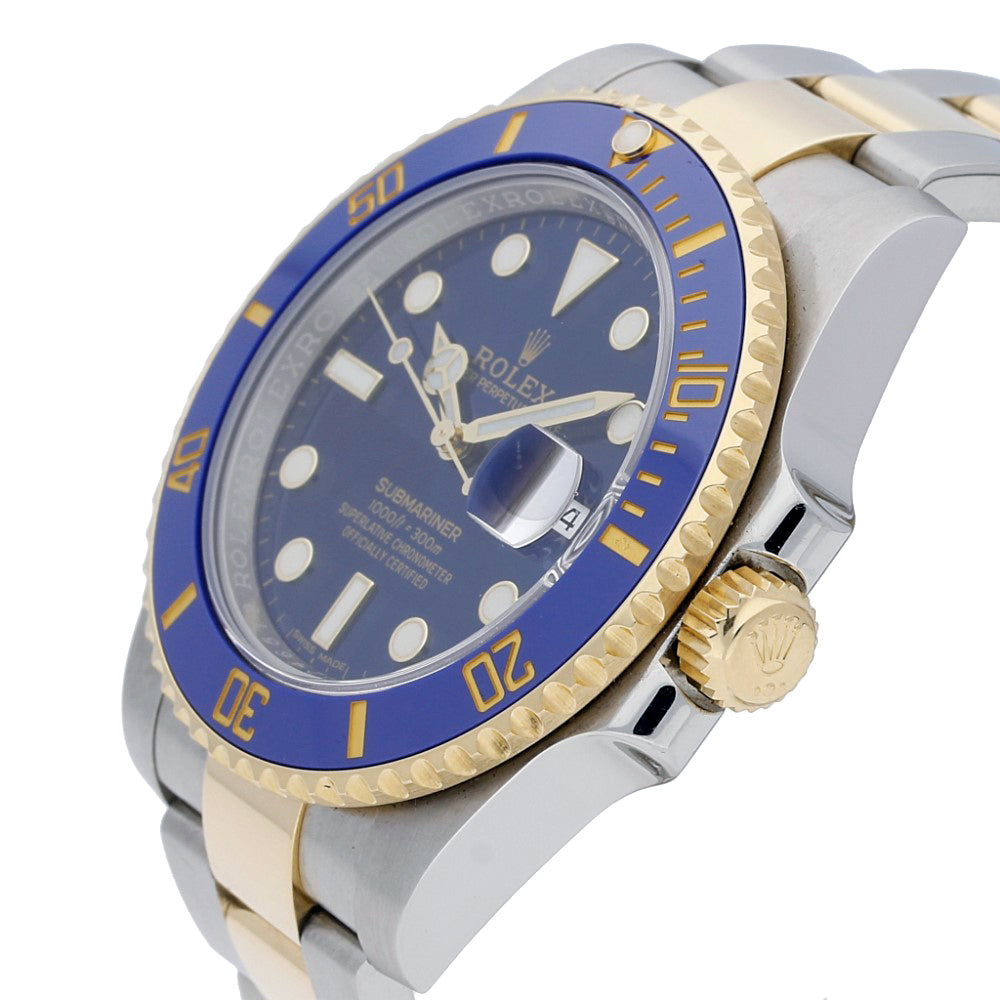 Pre Owned Rolex Submariner Two Tone 116613lb 40mm Gents Ceramic Bezel
