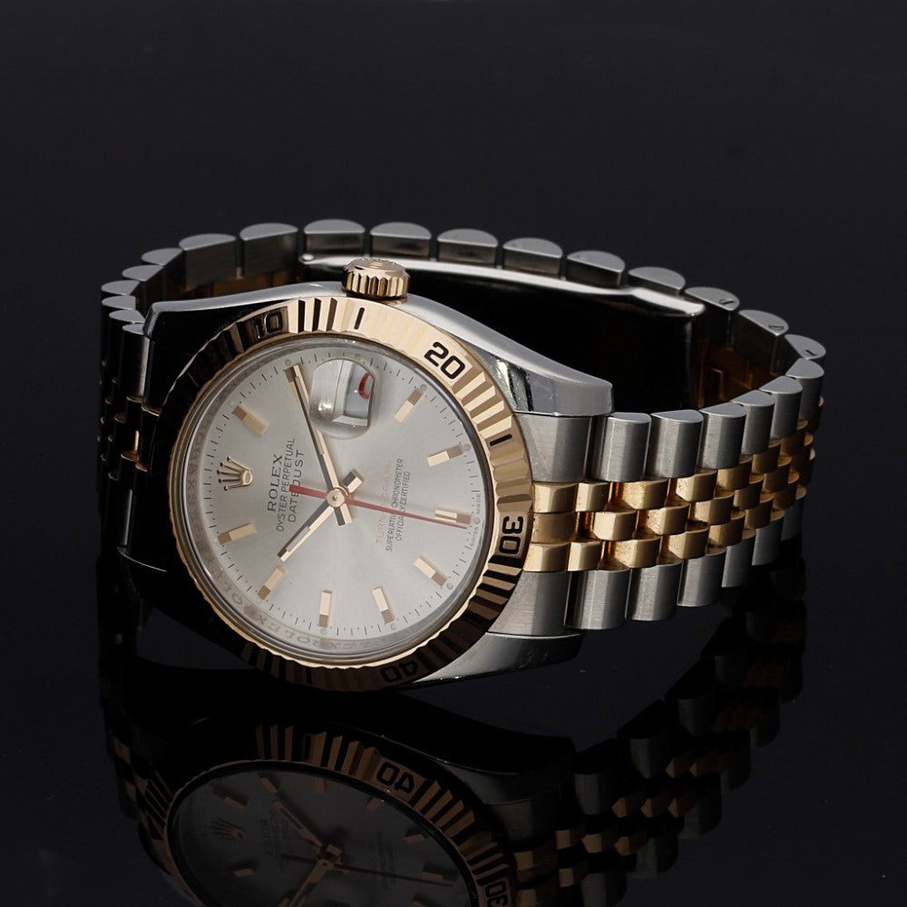Pre-owned Rolex Date-Just Turnograph 116261 2015