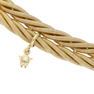 Wellendorff Rope 18ct Yellow Gold & Diamond Necklace