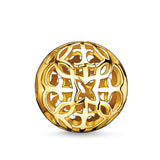 Thomas Sabo Yellow Gold Plated Silver Arabesque Karma Bead K0056-413-11