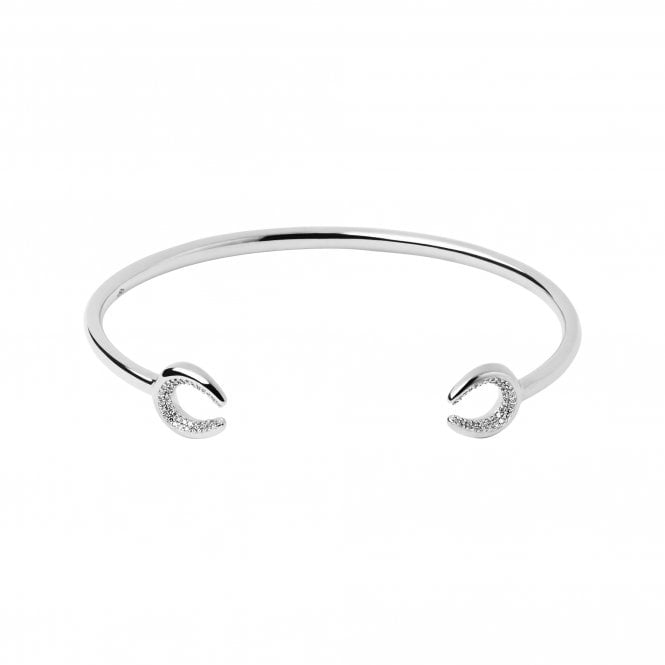 Links of London Ascot Diamond Essentials Horseshoe Silver Cuff Bracelet 5010.3703