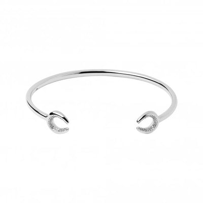 Links of London Ascot Diamond Essentials Horseshoe Silver Cuff Bracelet 5010.3703