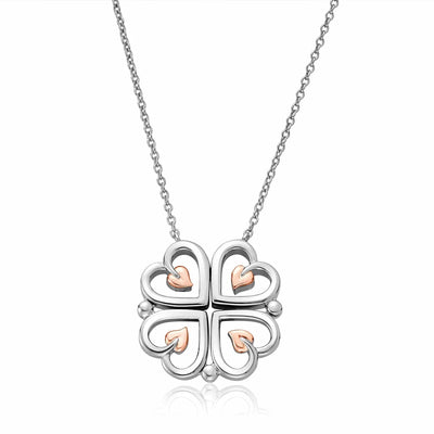 Clogau Tree of Life Silver Heart Magnetic Necklace 3STOL0623