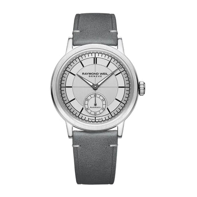 Raymond Weil Millesime 39.5mm Mens Automatic Watch Grey Silver 2930-STC-65001