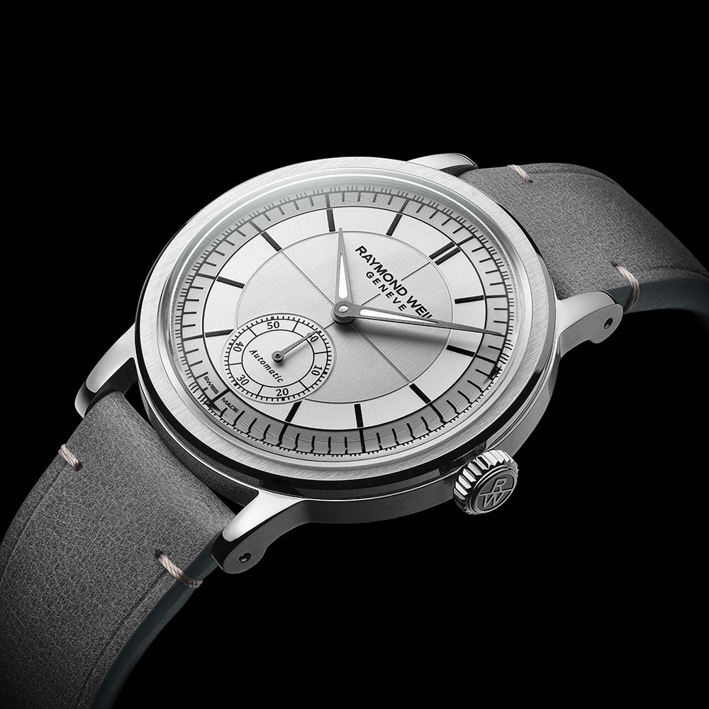 Raymond Weil Millesime 39.5mm Mens Automatic Watch Grey Silver 2930-STC-65001
