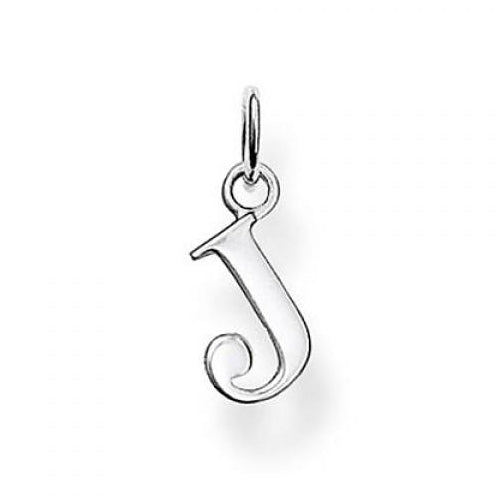 Thomas Sabo Sterling Silver Initial J Pendant PE597-001-12