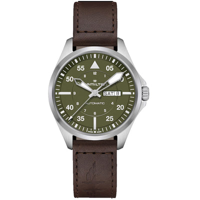 Hamilton Khaki Aviation Pilot Day Date Auto 42mm Watch, H64635560