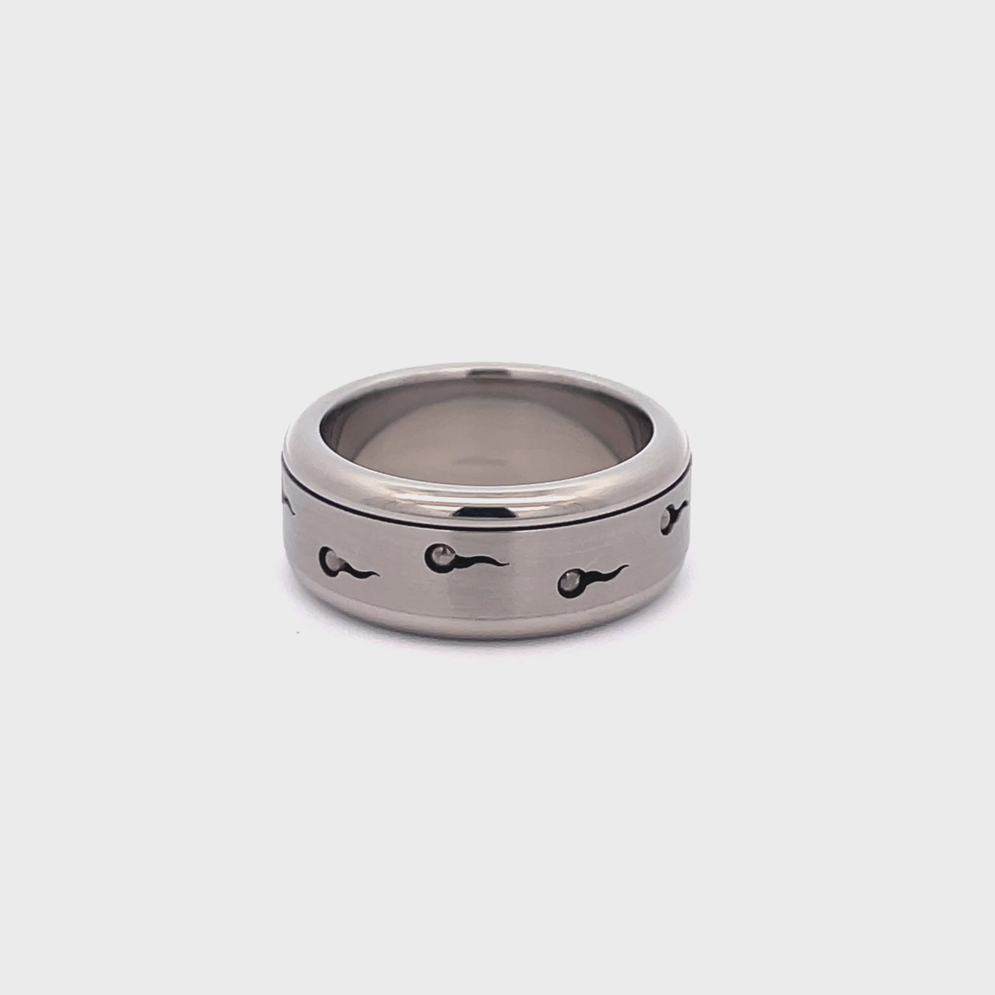 10mm Stainless Steel Spinner Ring