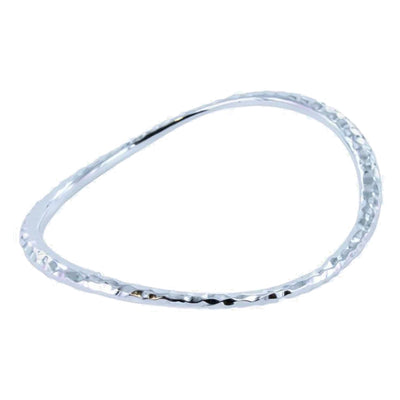 Reeves & Reeves Silver Hammered Rocking Bangle CS85HMD