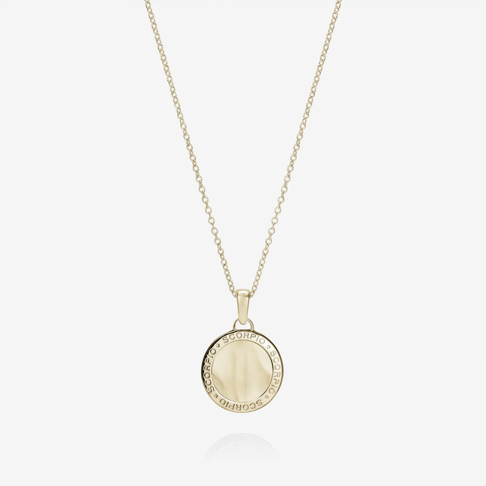 886 The Royal Mint - 886 Caustic Scorpio Pendant with Chain in 9ct Yellow Gold