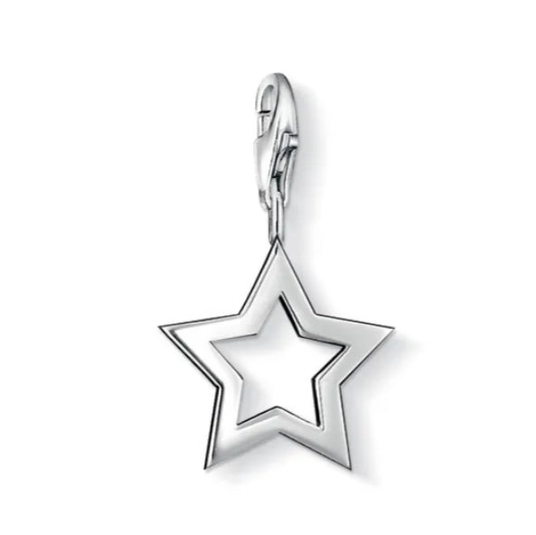 Thomas Sabo Sterling Silver Star Charm 0857-001-12