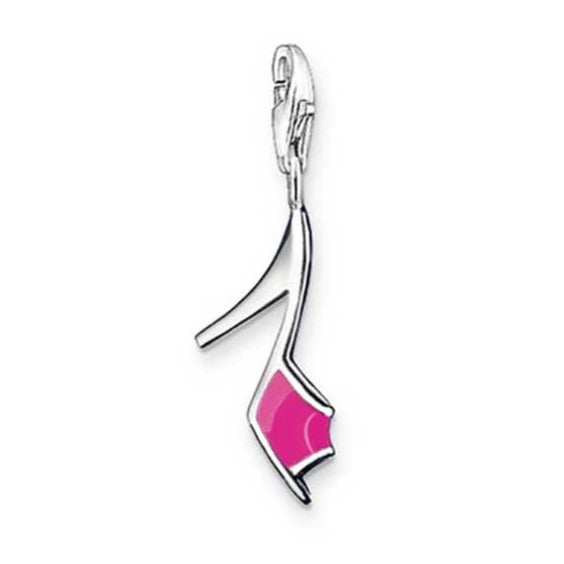 Thomas Sabo Pink Heeled Shoe Silver Charm 0670