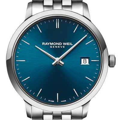 Raymond Weil Toccata Men’s Classic Steel Blue Dial Quartz Watch 39mm 5485-ST-50001