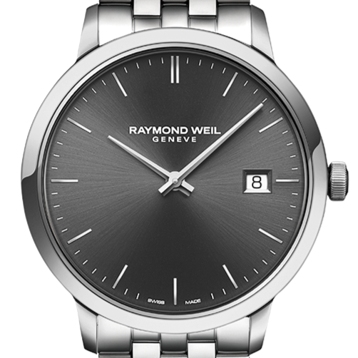 Raymond Weil Toccata Men’s Classic Steel Grey Dial Quartz Watch, 39mm 5485-ST-60001