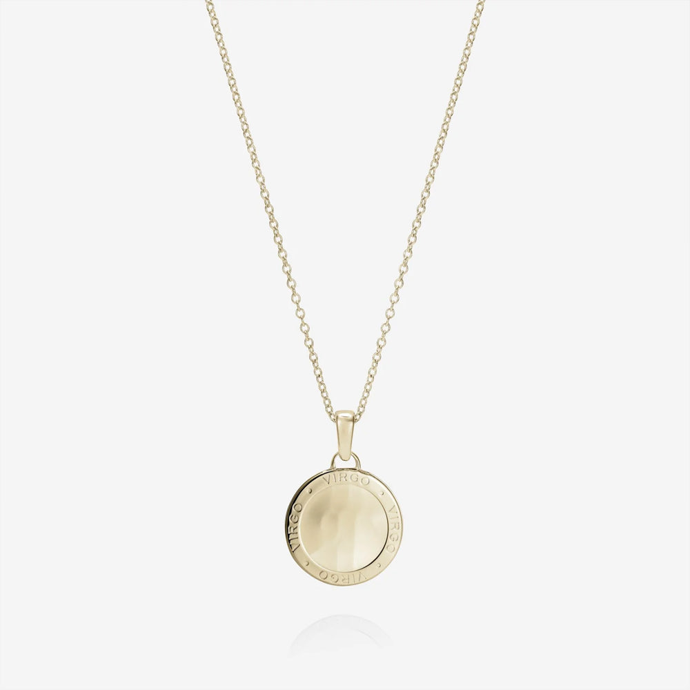 886 The Royal Mint - 886 Caustic Virgo Pendant with Chain in 9ct Yellow Gold