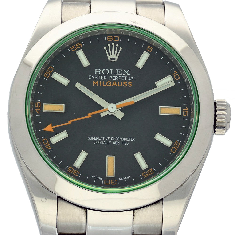 Pre-owned Rolex Milgauss 116400GV 2009 Watch