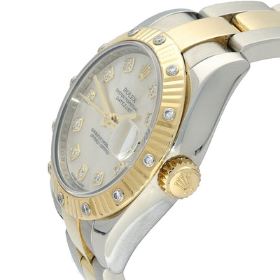 Pre-owned Rolex MOP Date-Just 26mm 179313 2008 Watch