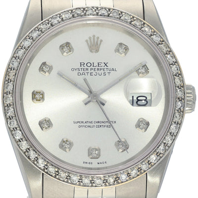 Pre-owned Rolex Date-Just 16234 1990 Watch