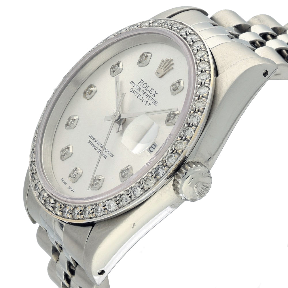 Pre-owned Rolex Date-Just 16234 1990 Watch